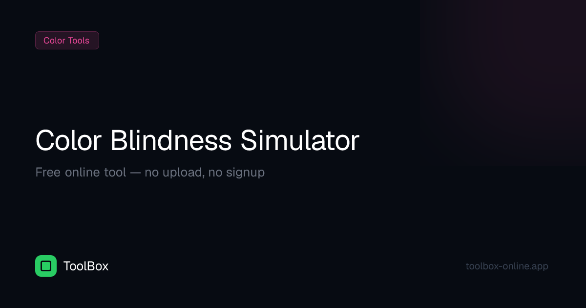 Color Blindness Test - Simulate Color Vision Online Free