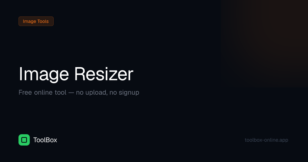 Free Image Resizer Online | ToolBox