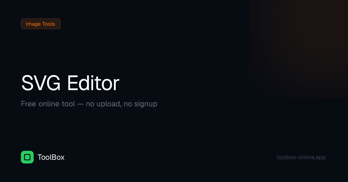 SVG Editor – Create & Edit SVG Files Online | ToolBox